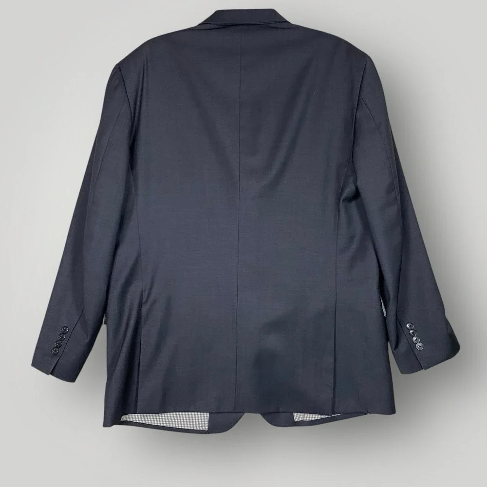 Coogi Luxe‎ Wool Shell Blazer Suit Jacket Size 46R Dark Color *See Photos*